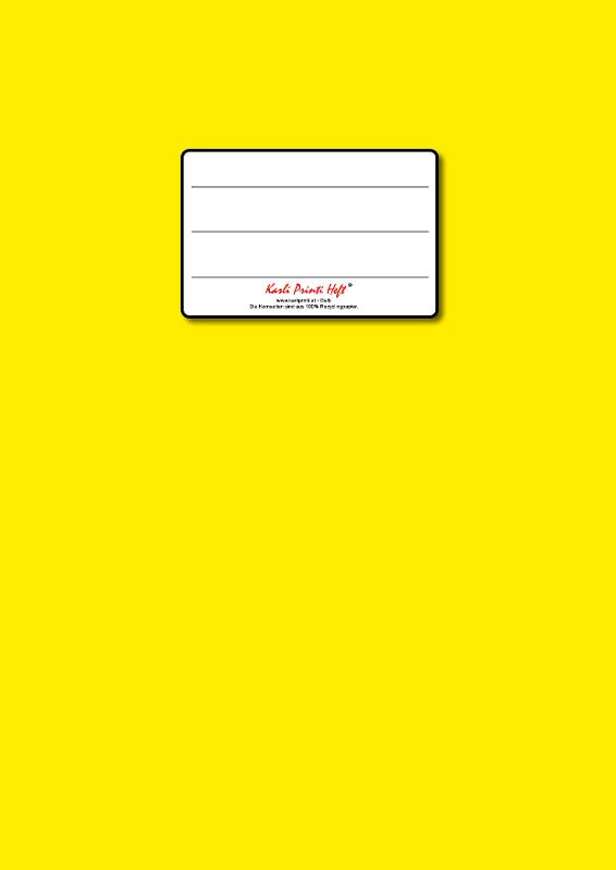für Sehschwache - A4 liniert Hilfslinien gelb - 24 Blatt