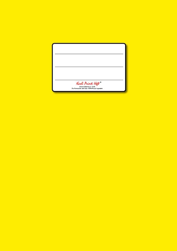 VS Quer "C4" liniert Hilfslinien "M"/glatt - 24 Blatt - gelb