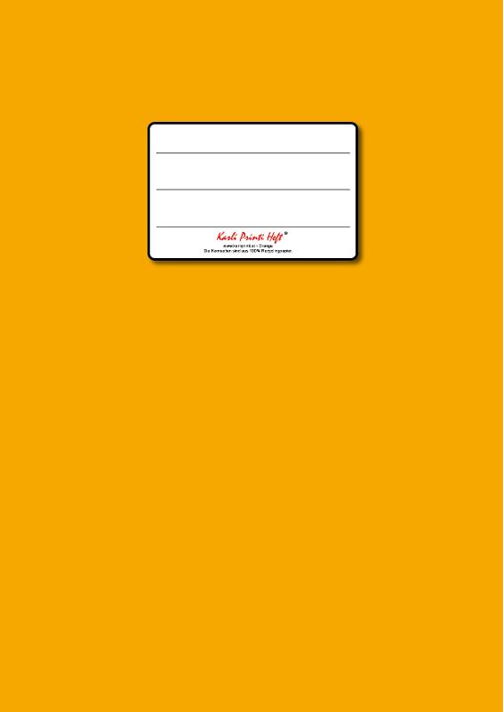 VS Quer "C4" liniert Hilfslinien "M"/glatt - 24 Blatt - orange
