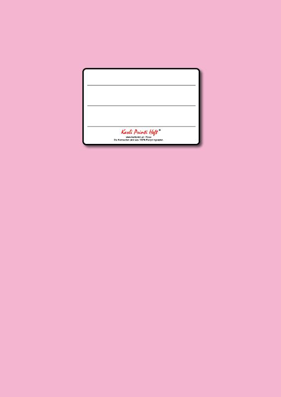 VS Quer "C4" liniert Hilfslinien "M"/glatt - 24 Blatt - rosa