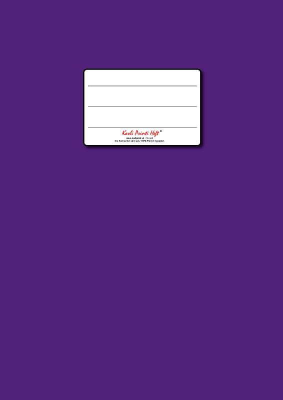 VS Quer "C4" liniert Hilfslinien "M"/glatt - 24 Blatt - violett