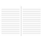 A4 Notenheft ohne Zwischenblatt - 16 Blatt
