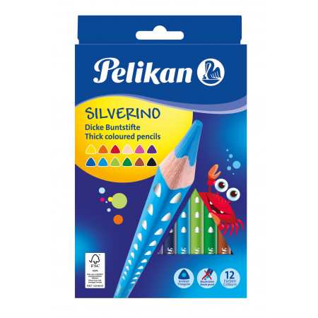 Pelikan Buntstifte Silverino dick 12er