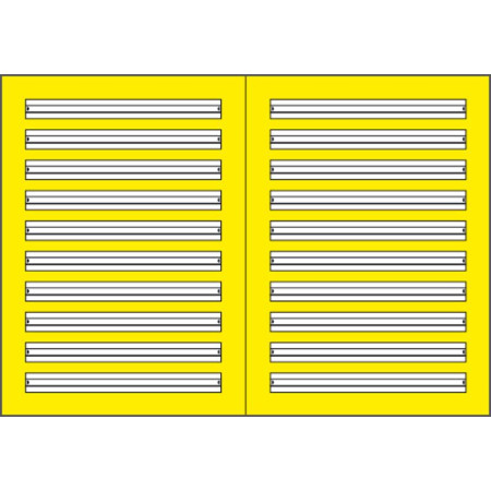 für Sehschwache - A4 Hilfslinien gelb - 24 Blatt