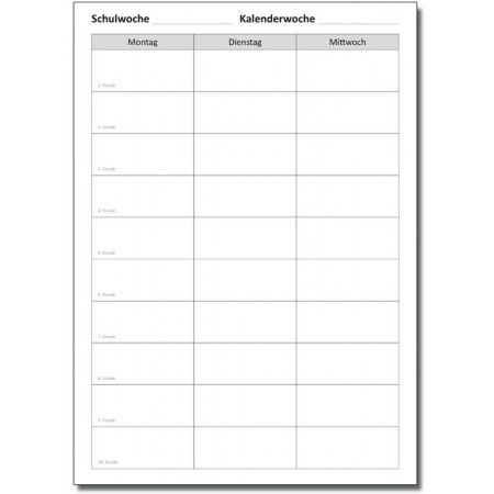 A4 Lehrer:innenplaner orange