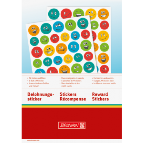 Brunnen Sticker Smileys verpackt