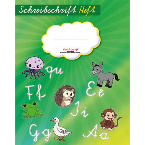 Schreibschrift Heft Cover
